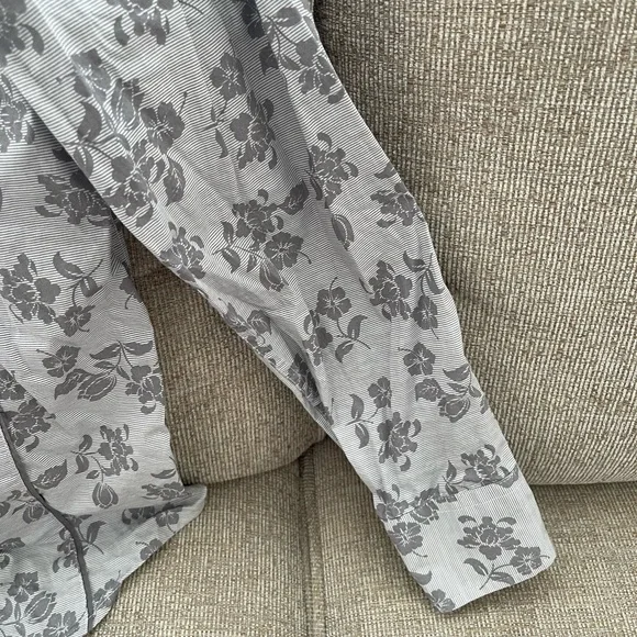 INC International Concepts Gray Floral Men's Shirt - Picture 5 of 6